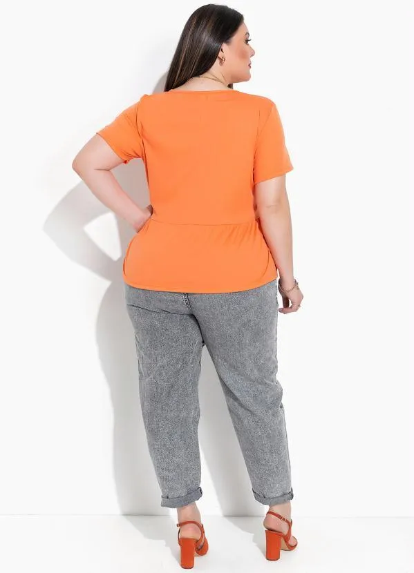 Marguerite - Blusa Laranja em Malha 1