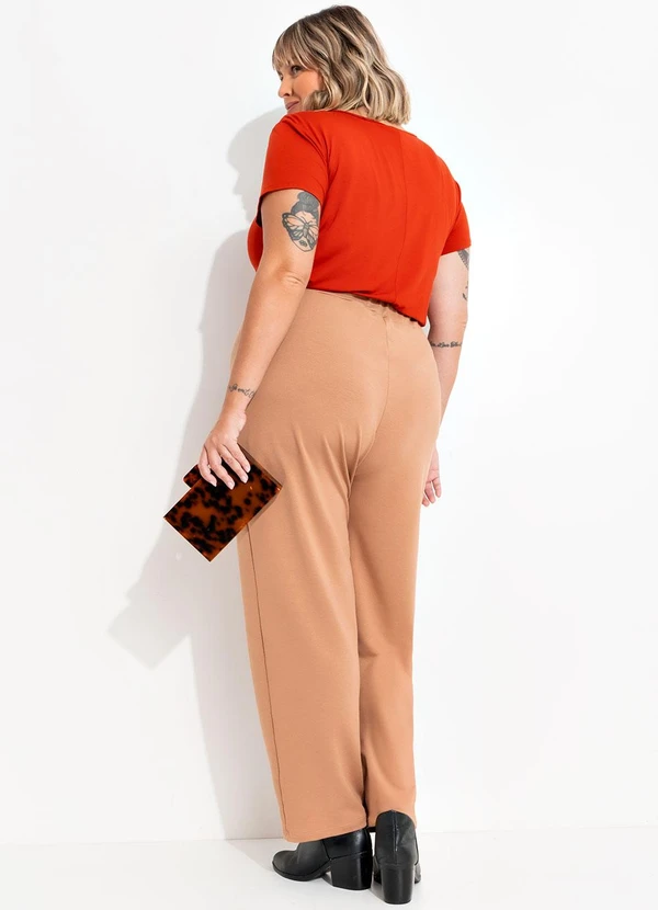 Marguerite - Blusa Laranja Escuro em Malha de Viscose 4