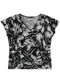 Outlet - Blusa Leafs Of Summer Plus Size Feminino Preto - variação: Preto
