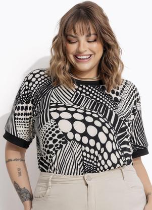 Blusa (Listrada) em Malha Listrada