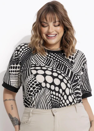 Marguerite - Blusa Listrada em Malha Listrada - MARGUERITE