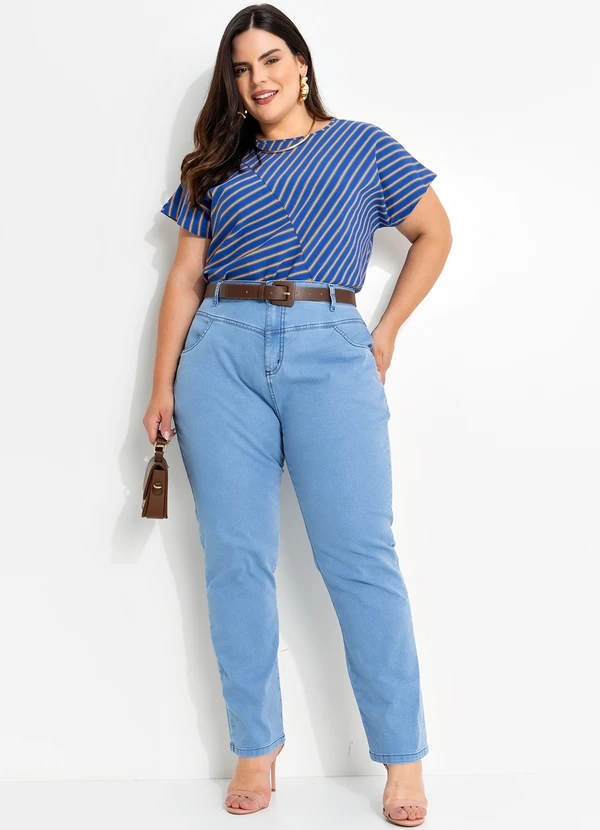 Marguerite - Blusa Listrado Colorido em Malha de Viscose 4