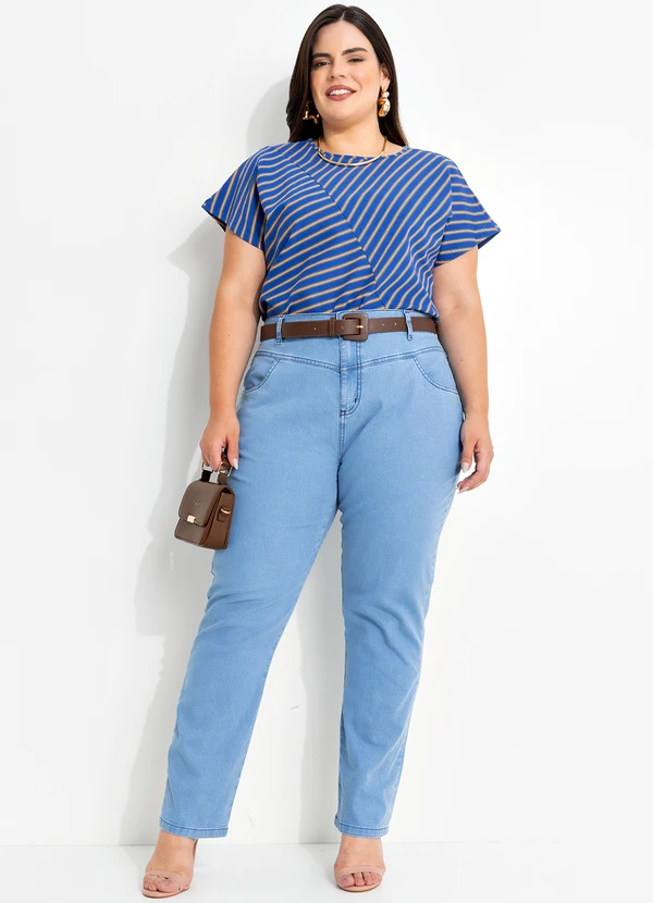 Marguerite - Blusa Listrado Colorido em Malha de Viscose 2