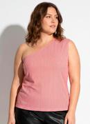 Blusa Listrado Vermelho em Malha