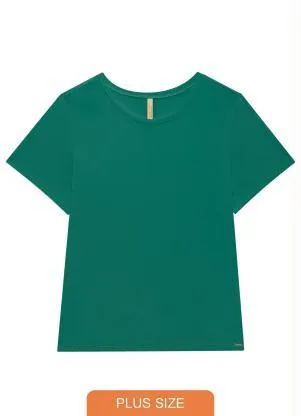 Lunender Mais Mulher - Blusa Malha Canelado Tracy Verde - LUNENDER MAIS MULHER