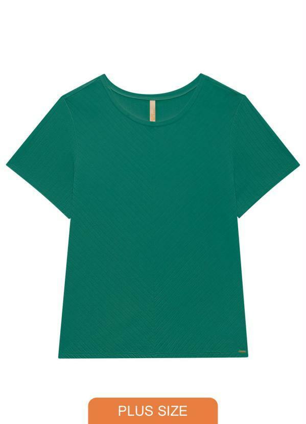 Lunender Mais Mulher - Blusa Malha Canelado Tracy Verde