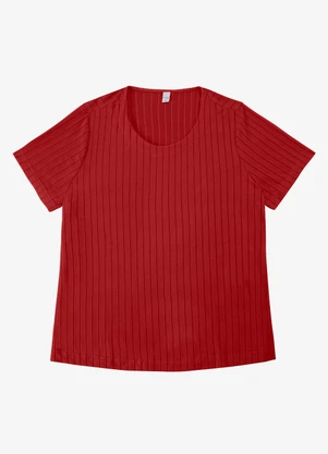 Infinita Cor - Blusa Malha Delicate Plus Laranja - INFINITA COR