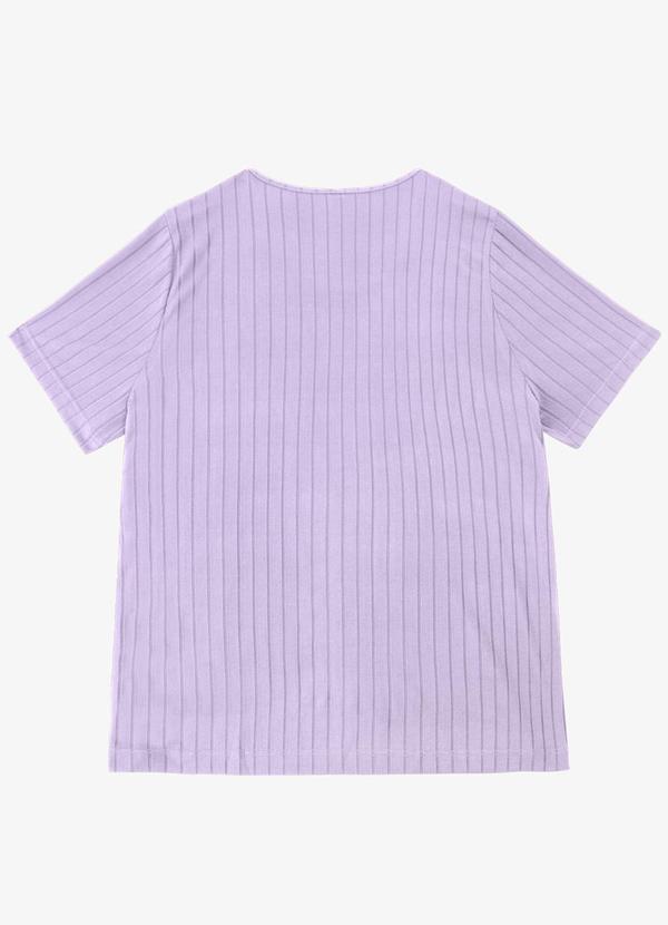 Infinita Cor - Blusa Malha Delicate Plus Roxo 2