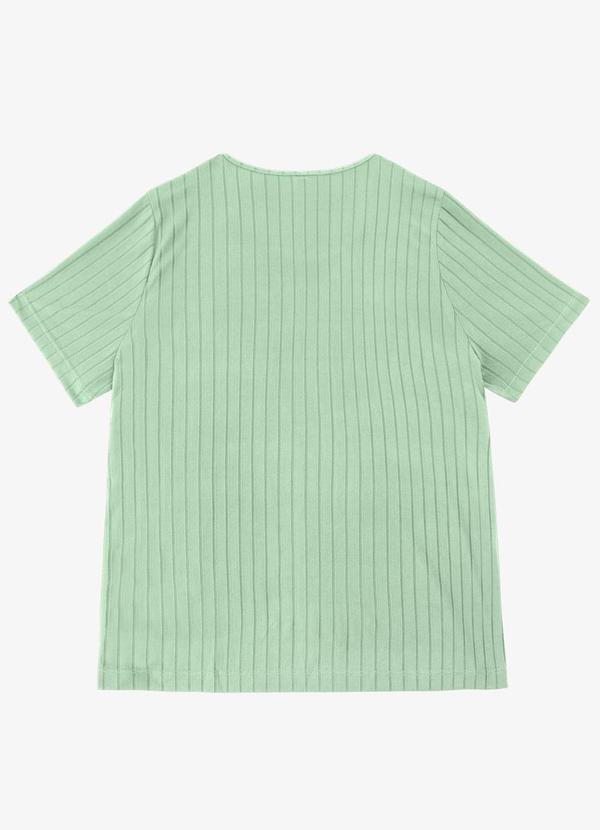 Infinita Cor - Blusa Malha Delicate Plus Verde 2