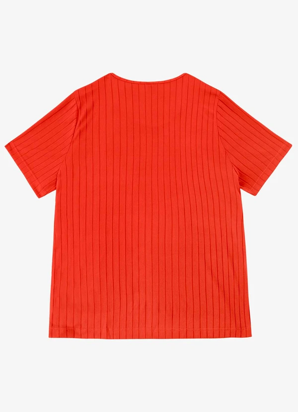 Infinita Cor - Blusa Malha Delicate Plus Vermelho 2