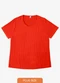 Infinita Cor - Blusa Malha Delicate Plus Verde - variação: Vermelho