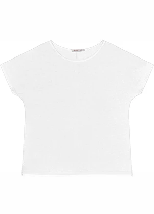 Secret Glam - Blusa Manga Curta Feminina Plus Size Bege - SECRET GLAM