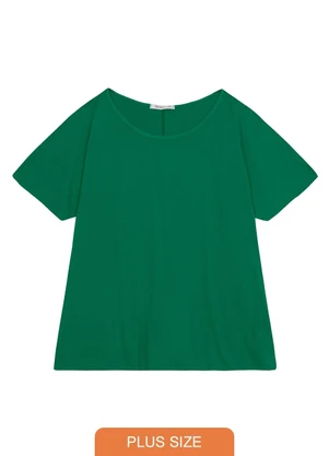 Secret Glam - Blusa Manga Curta Feminina Plus Size Verde - SECRET GLAM