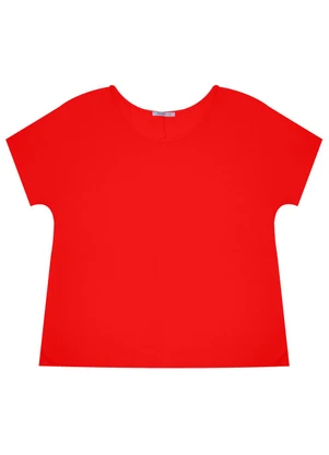 Secret Glam - Blusa Manga Curta Plus Size Laranja - SECRET GLAM