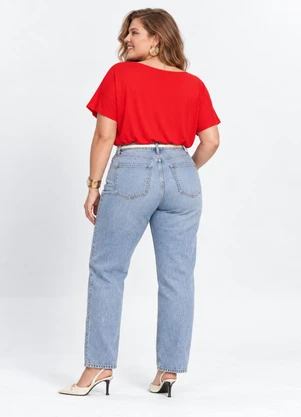 Secret Glam - Blusa Manga Curta Plus Size Laranja - SECRET GLAM