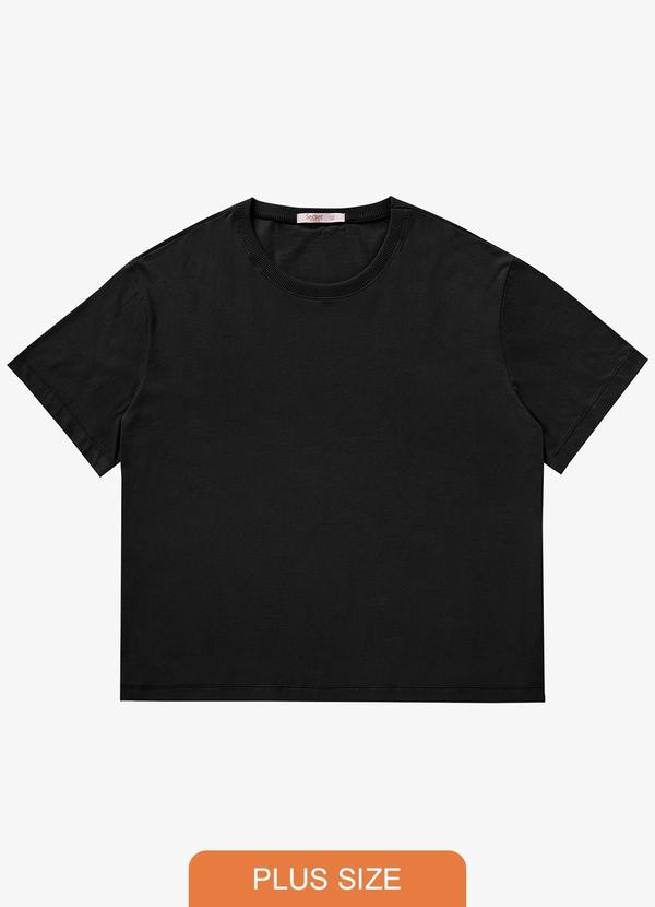 Secret Glam - Blusa Manga Curta Plus Size Preto