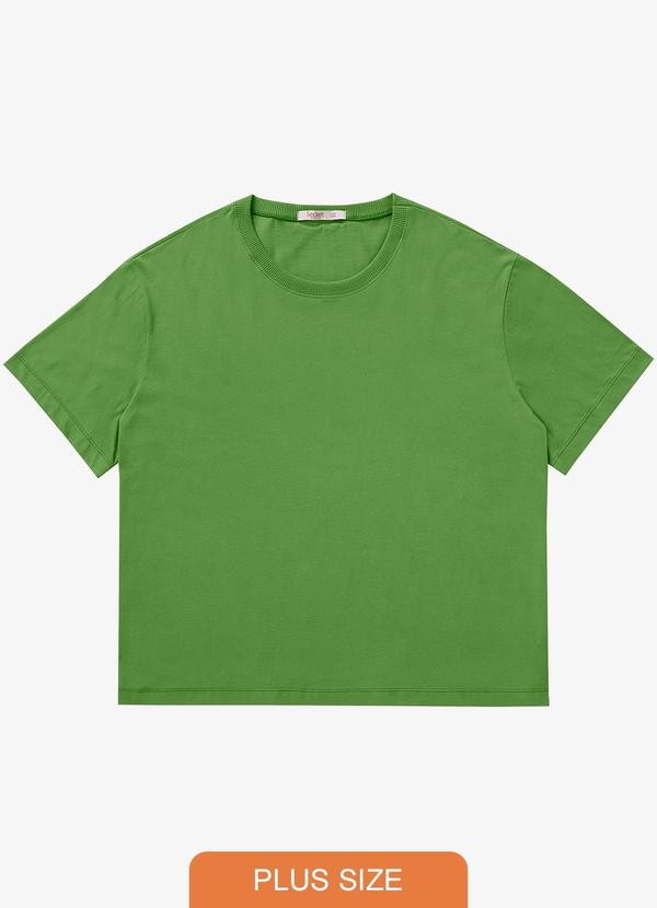 Secret Glam - Blusa Manga Curta Plus Size Verde
