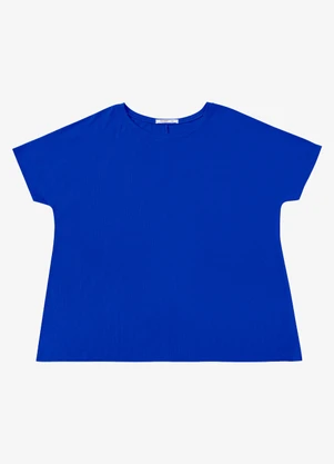 Secret Glam - Blusa Manga Morcego Feminina Plus Size Azul - SECRET GLAM