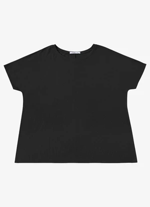 Secret Glam - Blusa Manga Morcego Feminina Plus Size Preto - SECRET GLAM