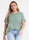 Secret Glam - Blusa Manga Morcego Feminina Plus Size Azul - variação: Verde