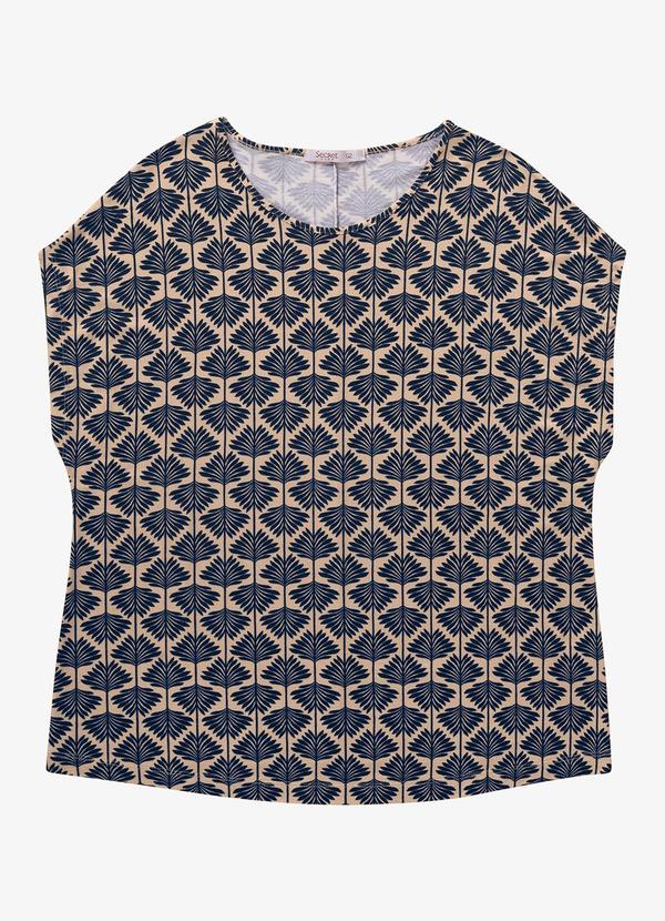 Secret Glam - Blusa Manga Morcego Plus Size Marrom 2