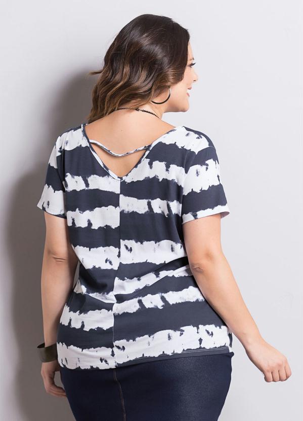 Marguerite - Blusa Marguerite Tie Dye Manga Curta Plus Size 4