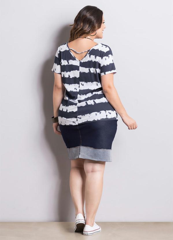 Marguerite - Blusa Marguerite Tie Dye Manga Curta Plus Size 7