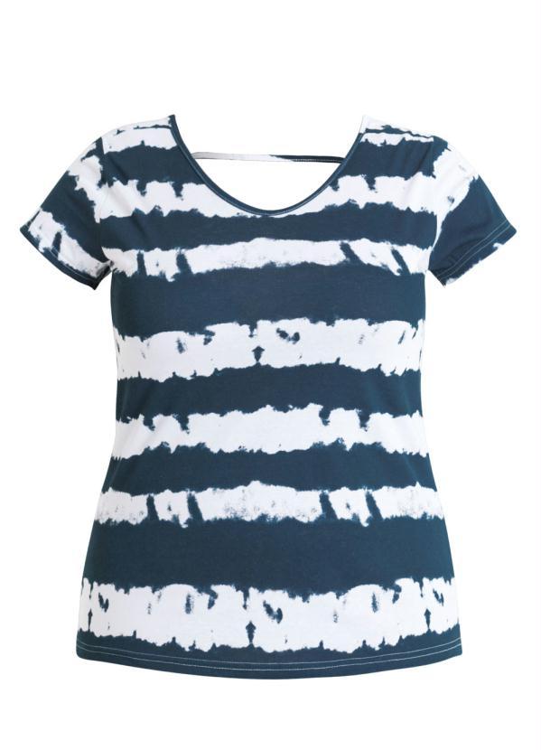 Marguerite - Blusa Marguerite Tie Dye Manga Curta Plus Size 8
