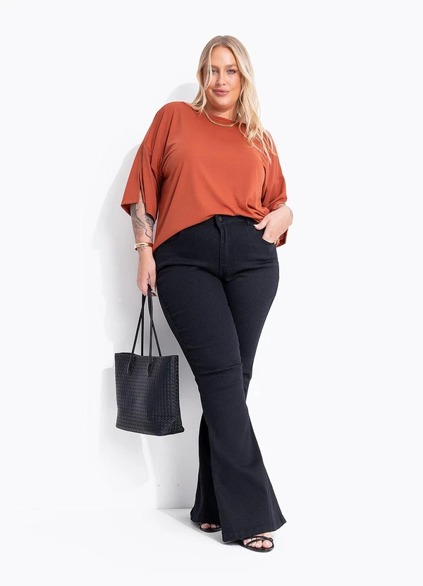 Marguerite - Blusa Marrom em Meia Malha 7