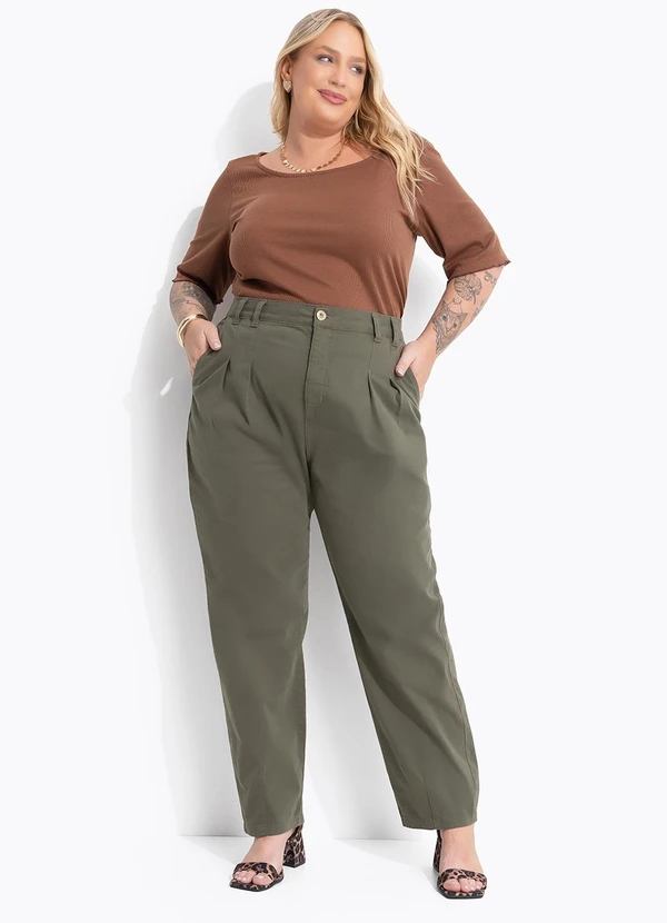 Marguerite - Blusa Marrom em Ribana Canelada 3