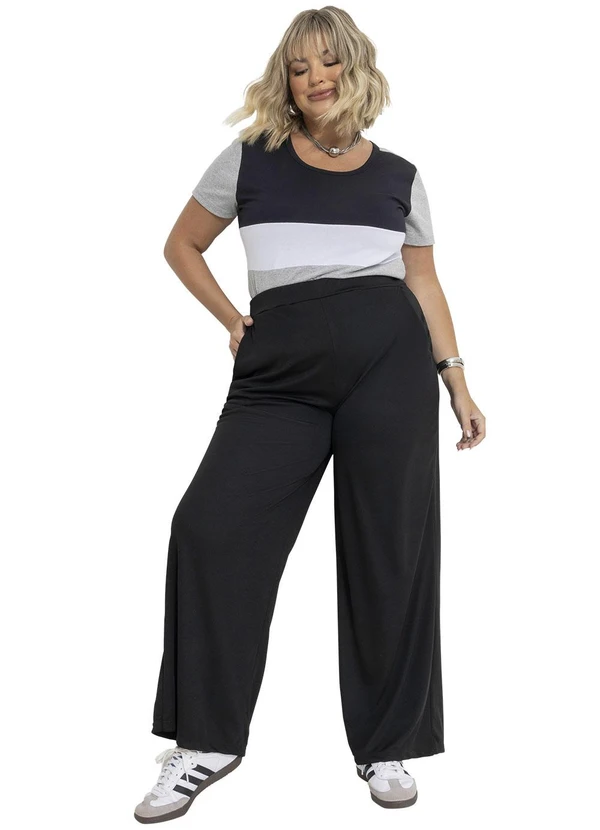 Marguerite - Blusa Mescla com Contrastes Plus Size 5