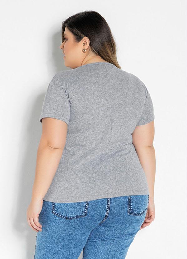 Marguerite - Blusa Mescla com Estampa Neon Plus Size 2