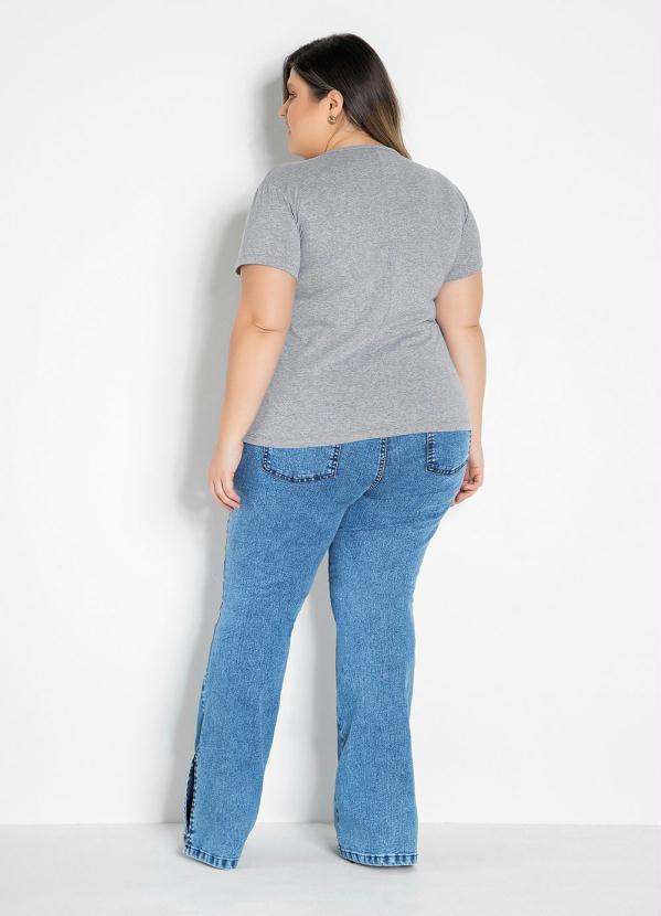 Marguerite - Blusa Mescla com Estampa Neon Plus Size 4