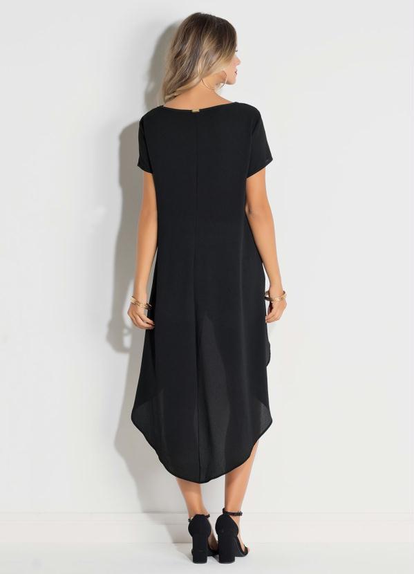 Quintess - Blusa Mullet Alongada Preta 2