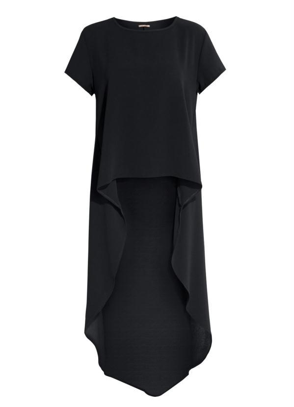 Quintess - Blusa Mullet Alongada Preta 4