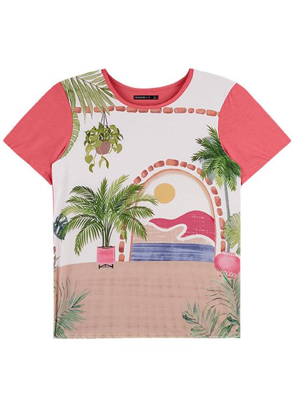 Rezzato - Blusa Nature Vibes Plus Size Feminino Rosa