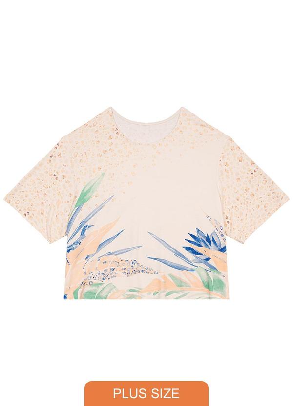 Malwee Plus - Blusa Off White Box Tropical 6