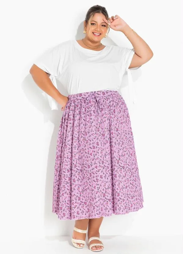 Marguerite - Blusa Off White com Amarração Plus Size 2