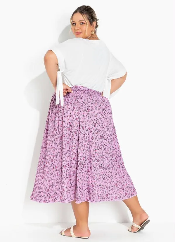 Marguerite - Blusa Off White com Amarração Plus Size 1