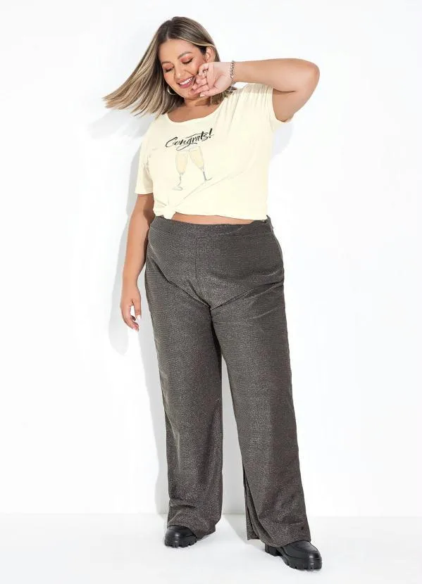 Marguerite - Blusa Off White com Estampa Localizada Plus Size 4