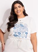 Blusa Off White em Algodo