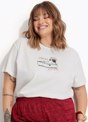 Blusa Off White em Algodo