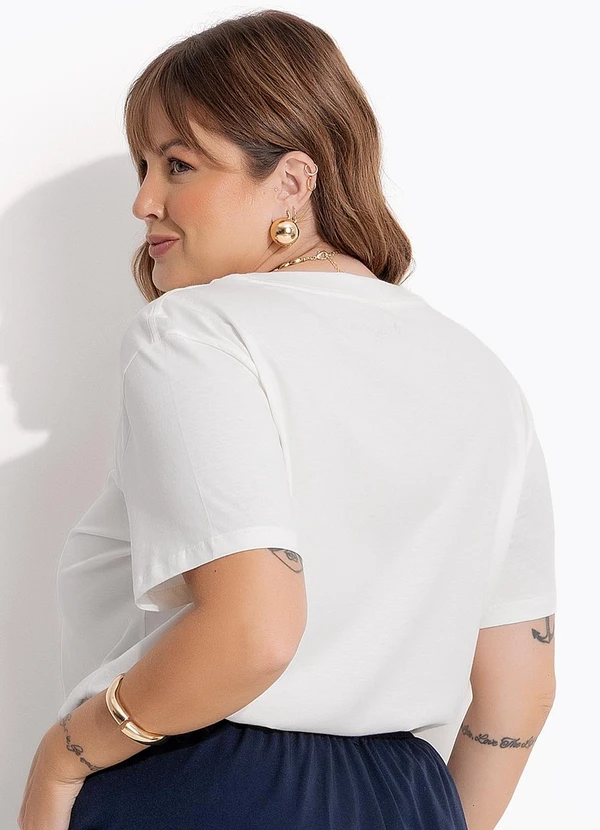 Marguerite - Blusa Off White em Algodão 2