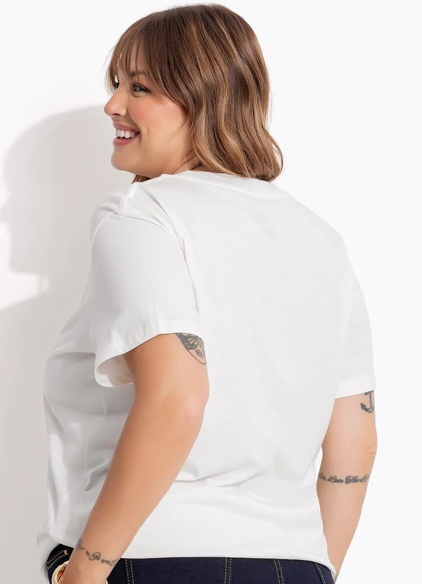 Marguerite - Blusa Off White em Algodão 3