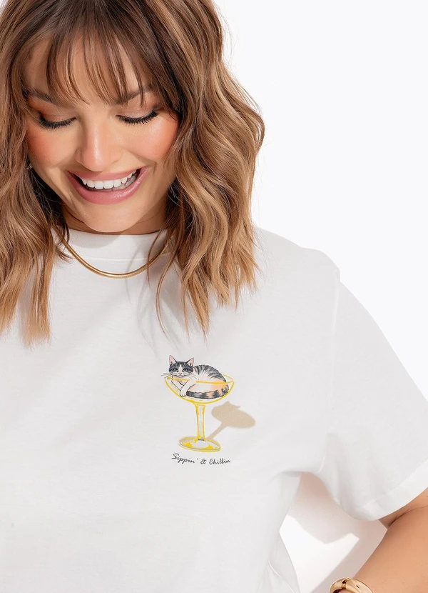 Marguerite - Blusa Off White em Algodão 6