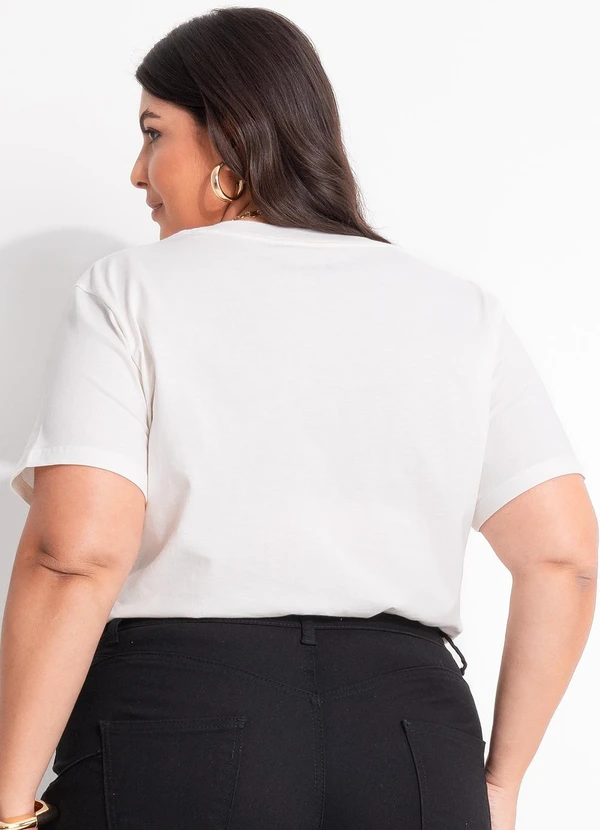 Marguerite - Blusa Off White em Algodão 3