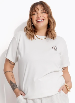 Marguerite - Blusa Off White em Algodão - MARGUERITE