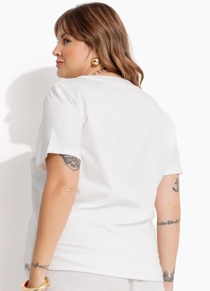 Marguerite - Blusa Off White em Algodão - MARGUERITE