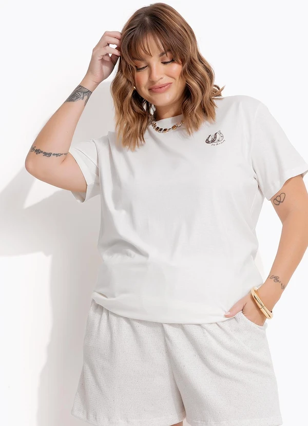 Marguerite - Blusa Off White em Algodão 1