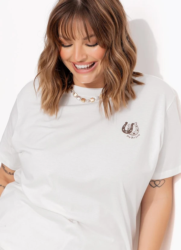 Marguerite - Blusa Off White em Algodão 7